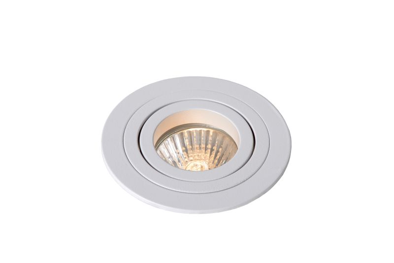 Lucide TUBE - Zapustené bodové svietidlo - Ø 9,2 cm - 1xGU10 - Biela